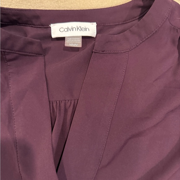 Calvin Klein Deep Purple Blouse - Picture 3 of 4